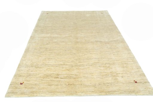 Surface texture of New Persian Gabbeh rug with natural Wool and intricate pattern