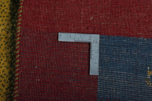 Close-up detail of New Persian Gabbeh rug from Iran / Persia showing Wool weave