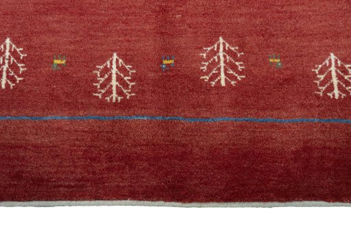 Central medallion detail of New Persian Gabbeh rug from Iran / Persia