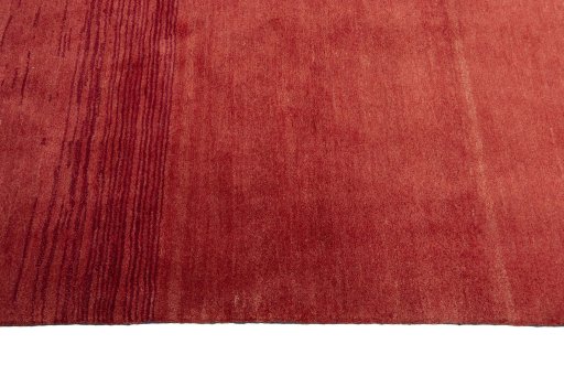 Close-up detail of New Persian Gabbeh rug from Iran / Persia showing Wool weave