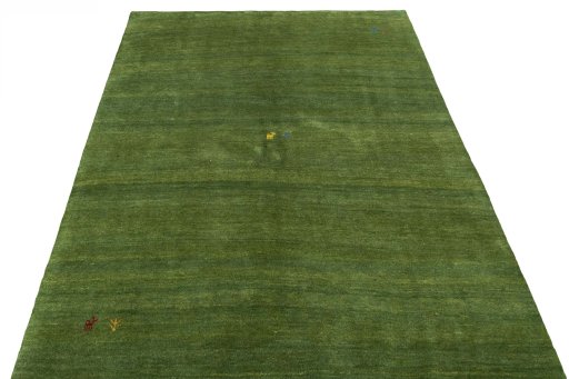 Surface texture of New Persian Gabbeh rug with natural Wool and intricate pattern