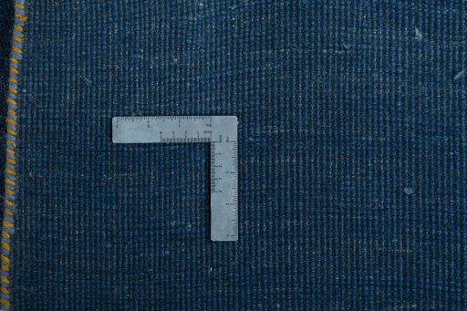 Close-up detail of New Persian Gabbeh rug from Iran / Persia showing Wool weave