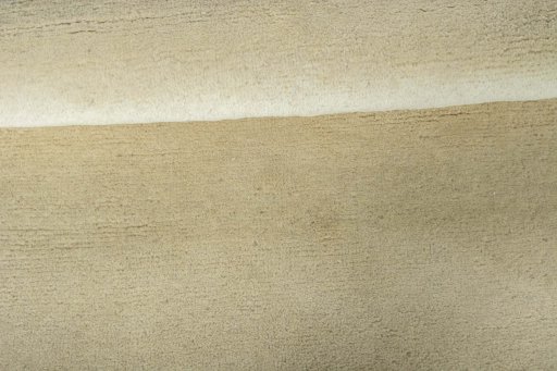 Full view of New Persian Gabbeh rug from Iran / Persia, 140 × 100 cm in Beige tones