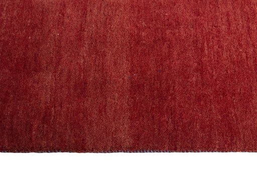 Close-up detail of New Persian Gabbeh rug from Iran / Persia showing Wool weave