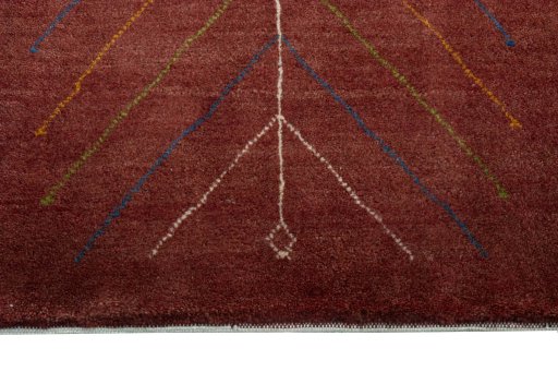 Central medallion detail of New Persian Gabbeh rug from Iran / Persia