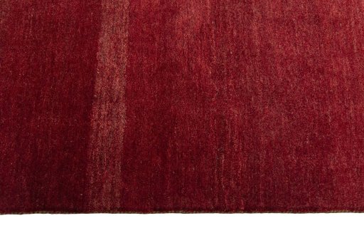 Close-up detail of New Persian Gabbeh rug from Iran / Persia showing Wool weave