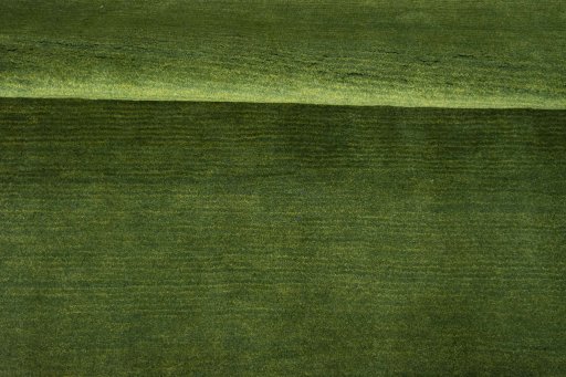 Full view of New Persian Gabbeh rug from Iran / Persia, 195 × 155 cm in Green tones
