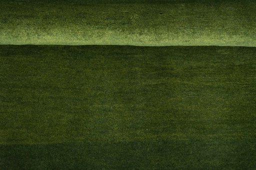 Full view of New Persian Gabbeh rug from Iran / Persia, 198 × 155 cm in Green tones