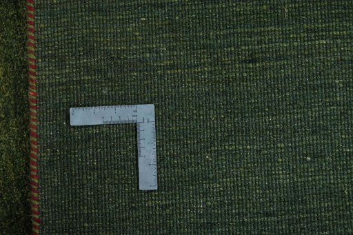 Close-up detail of New Persian Gabbeh rug from Iran / Persia showing Wool weave