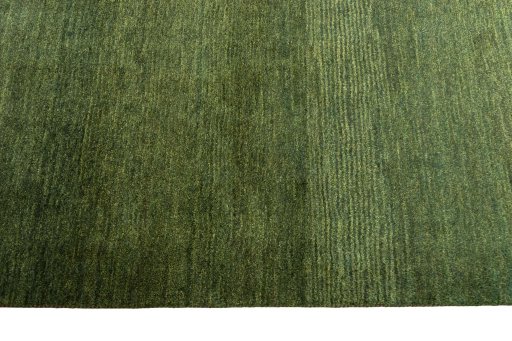 Close-up detail of New Persian Gabbeh rug from Iran / Persia showing Wool weave