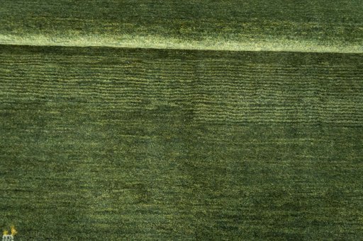 Full view of New Persian Gabbeh rug from Iran / Persia, 203 × 157 cm in Green tones