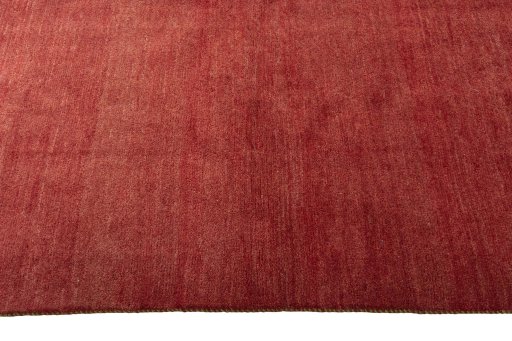 Close-up detail of New Persian Gabbeh rug from Iran / Persia showing Wool weave