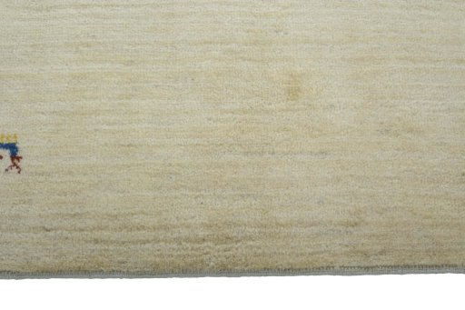Central medallion detail of New Persian Gabbeh rug from Iran / Persia