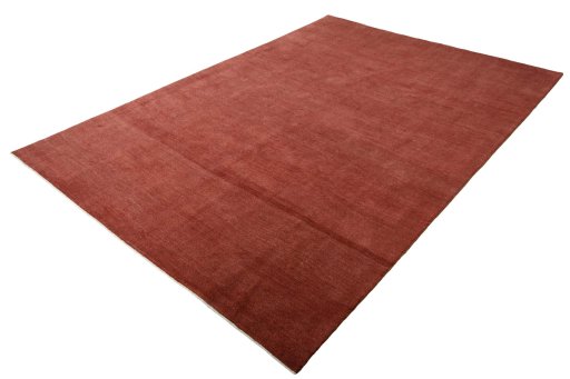 Corner detail of New Persian Gabbeh rug showing border pattern and Wool pile