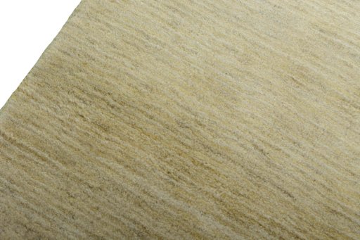 Backside of handmade New Persian Gabbeh rug showing knot structure and weave density