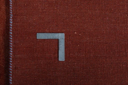 Close-up detail of New Persian Gabbeh rug from Iran / Persia showing Wool weave