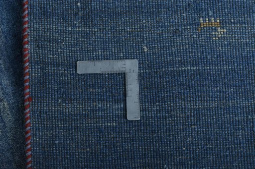 Close-up detail of New Persian Gabbeh rug from Iran / Persia showing Wool weave
