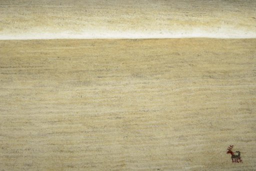 Full view of New Persian Gabbeh rug from Iran / Persia, 157 × 103 cm in Beige tones
