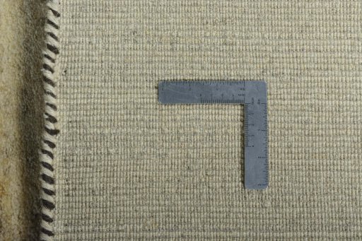 Close-up detail of New Persian Gabbeh rug from Iran / Persia showing Wool weave