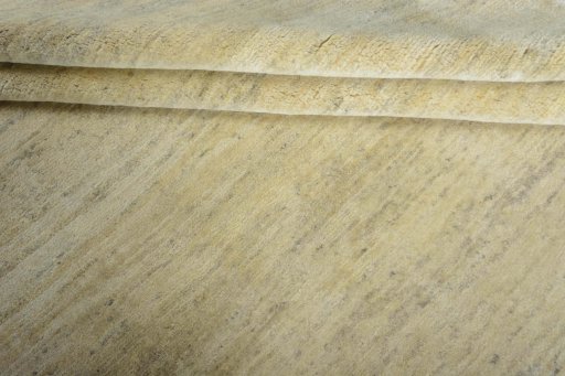 Full view of New Persian Gabbeh rug from Iran / Persia, 295 × 200 cm in Beige tones