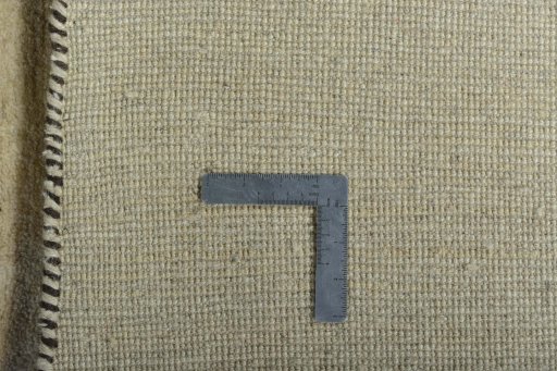 Close-up detail of New Persian Gabbeh rug from Iran / Persia showing Wool weave