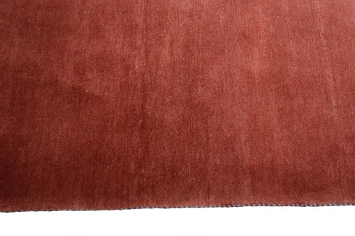 Close-up detail of New Persian Gabbeh rug from Iran / Persia showing Wool weave