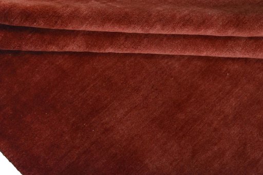 Full view of New Persian Gabbeh rug from Iran / Persia, 290 × 203 cm in Red tones