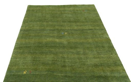 Surface texture of New Persian Gabbeh rug with natural Wool and intricate pattern