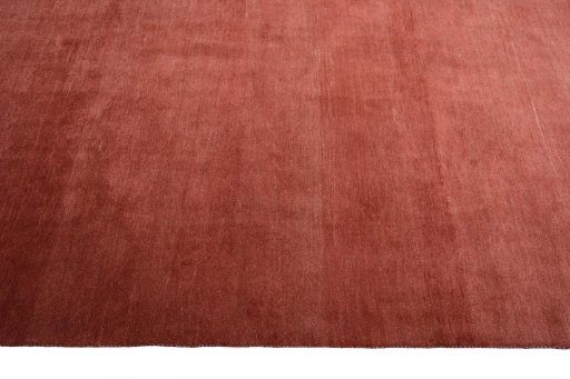 Close-up detail of New Persian Gabbeh rug from Iran / Persia showing Wool weave