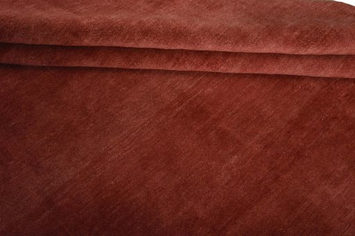 Full view of New Persian Gabbeh rug from Iran / Persia, 298 × 253 cm in Red tones