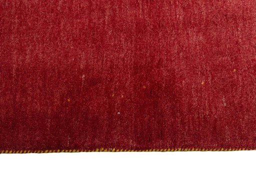 Close-up detail of New Persian Gabbeh rug from Iran / Persia showing Wool weave