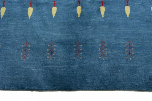 Central medallion detail of New Persian Gabbeh rug from Iran / Persia