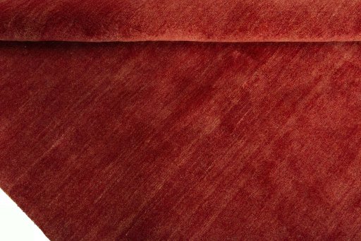 Full view of New Persian Gabbeh rug from Iran / Persia, 200 × 160 cm in Red tones