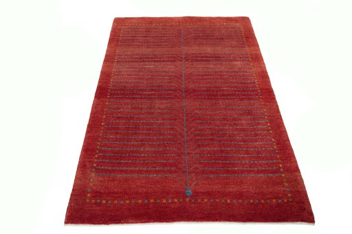 Surface texture of New Persian Gabbeh rug with natural Wool and intricate pattern