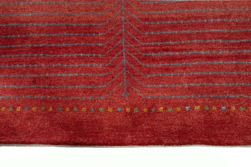 Central medallion detail of New Persian Gabbeh rug from Iran / Persia