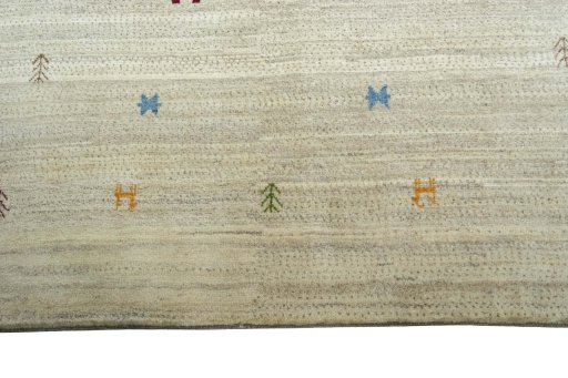 Central medallion detail of New Persian Gabbeh rug from Iran / Persia