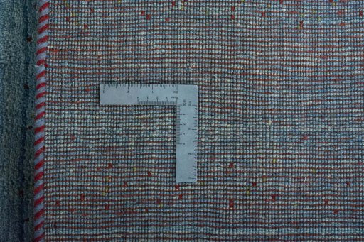 Close-up detail of New Persian Gabbeh rug from Iran / Persia showing Wool weave