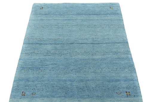 Surface texture of New Persian Gabbeh rug with natural Wool and intricate pattern