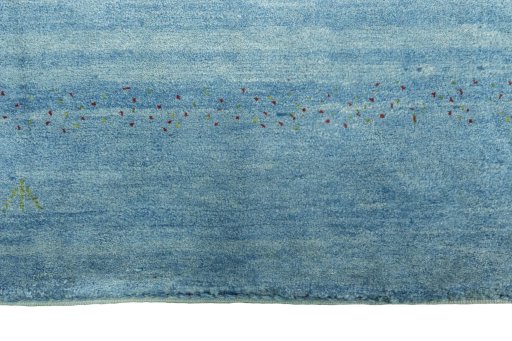 Central medallion detail of New Persian Gabbeh rug from Iran / Persia