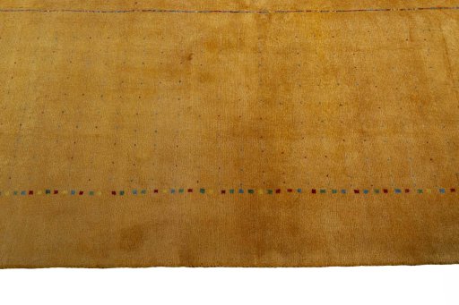 Close-up detail of New Persian Gabbeh rug from Iran / Persia showing Wool weave
