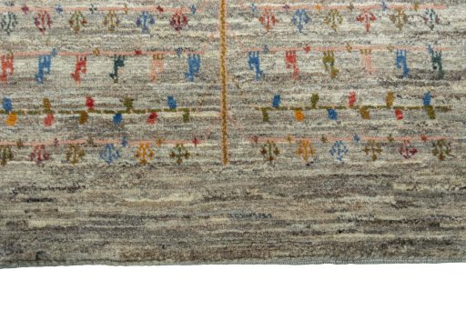 Central medallion detail of New Persian Gabbeh rug from Iran / Persia