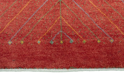 Central medallion detail of New Persian Gabbeh rug from Iran / Persia