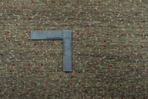 Corner detail of New Persian Gabbeh rug showing border pattern and Wool pile