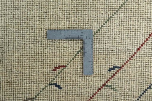 Close-up detail of New Persian Gabbeh rug from Iran / Persia showing Wool weave