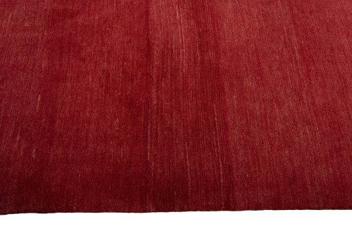 Close-up detail of New Persian Gabbeh rug from Iran / Persia showing Wool weave