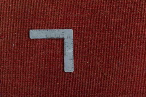 Close-up detail of New Persian Gabbeh rug from Iran / Persia showing Wool weave