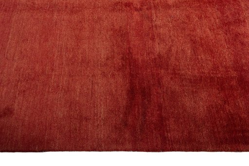 Close-up detail of New Persian Gabbeh rug from Iran / Persia showing Wool weave