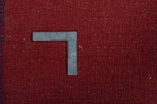 Close-up detail of New Persian Gabbeh rug from Iran / Persia showing Wool weave