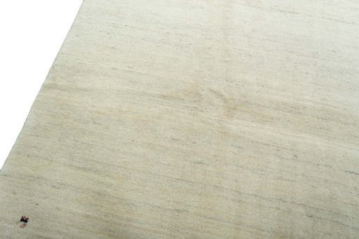 Backside of handmade New Persian Gabbeh rug showing knot structure and weave density