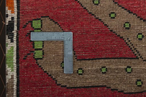 Close-up detail of 2000s Persian Gabbeh rug from Iran / Persia showing Wool weave